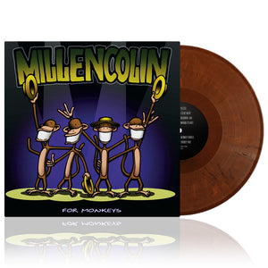 For Monkeys | Solid Orange & Black Mix Vinyl